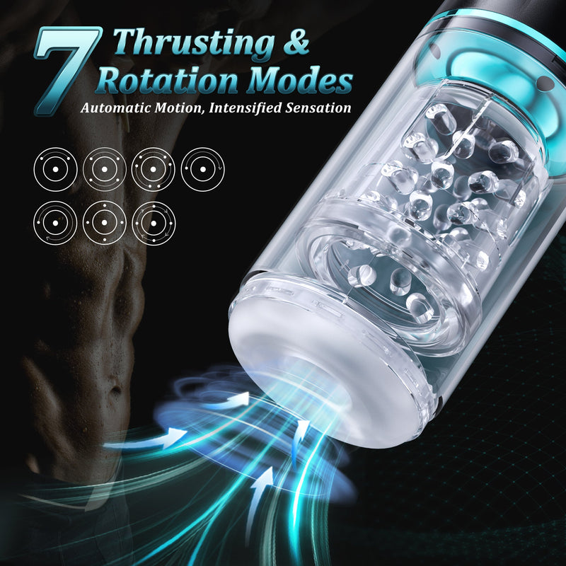 7 Thrusting & Rotating Automatic Male Masturbators Cup - xbelo