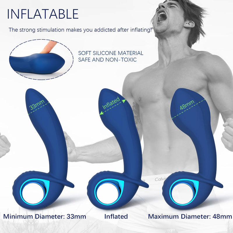 10 Modes G-spot Anal Vibrator Automatic Inflatable Prostate Massager - xbelo