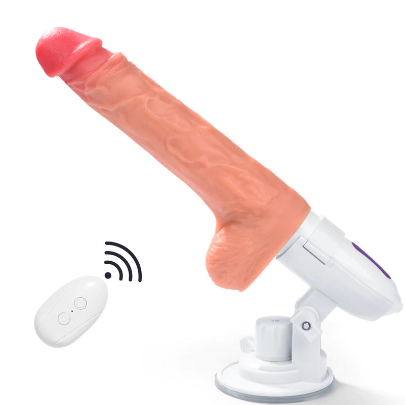 Powerful Thrusting Suction Cup Dildo Mini Sex Machine - xbelo