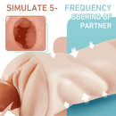 Beate - 5 Sucking & 10 Vibrating Vagina Masturbation Cup