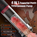 S-HANDE Vibration 9 Mode Suction Penis Pump-Crystal Clear