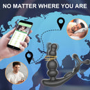 360° Rotate Thrusting Vibrating Prostate Massager Cock Ring with Rasied Dots