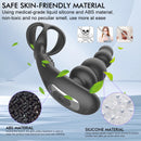 360° Rotate Thrusting Vibrating Prostate Massager Cock Ring with Rasied Dots