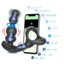 360° Rotate Thrusting Vibrating Prostate Massager Cock Ring with Rasied Dots