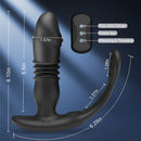 3 -Thrusting & 12 -Vibrating Cock Rings Prostate Massager