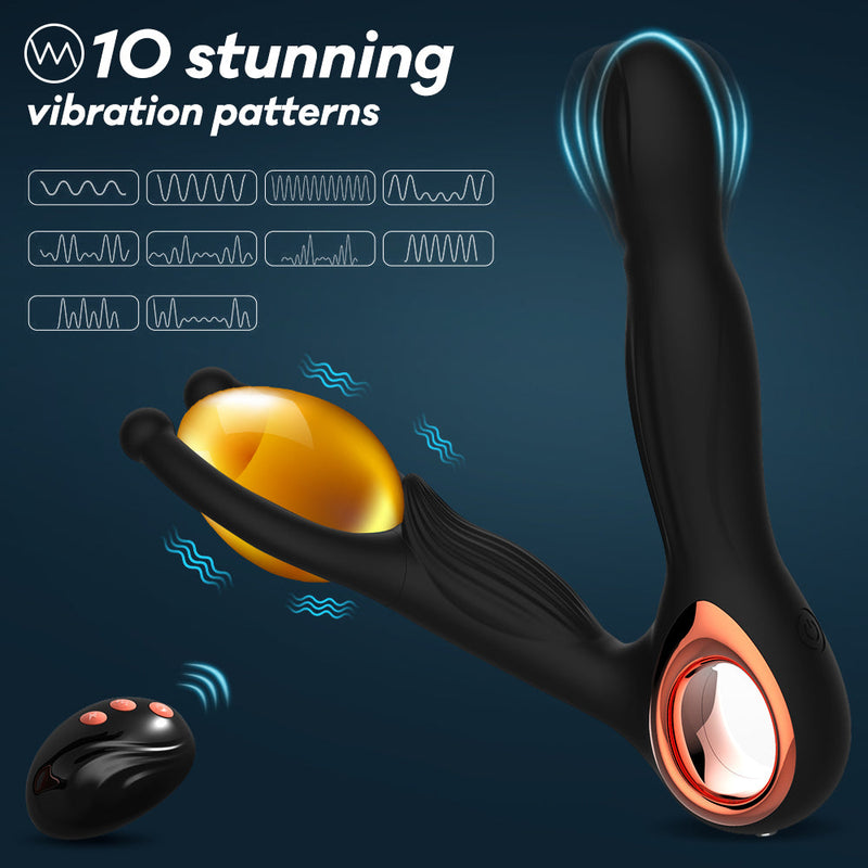 3 IN 1 Wireless Remote Control Male Prostate Massager - xbelo