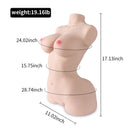Half Body Torso Sex Doll Likelife Size 19.04lb - Hermosa - xbelo