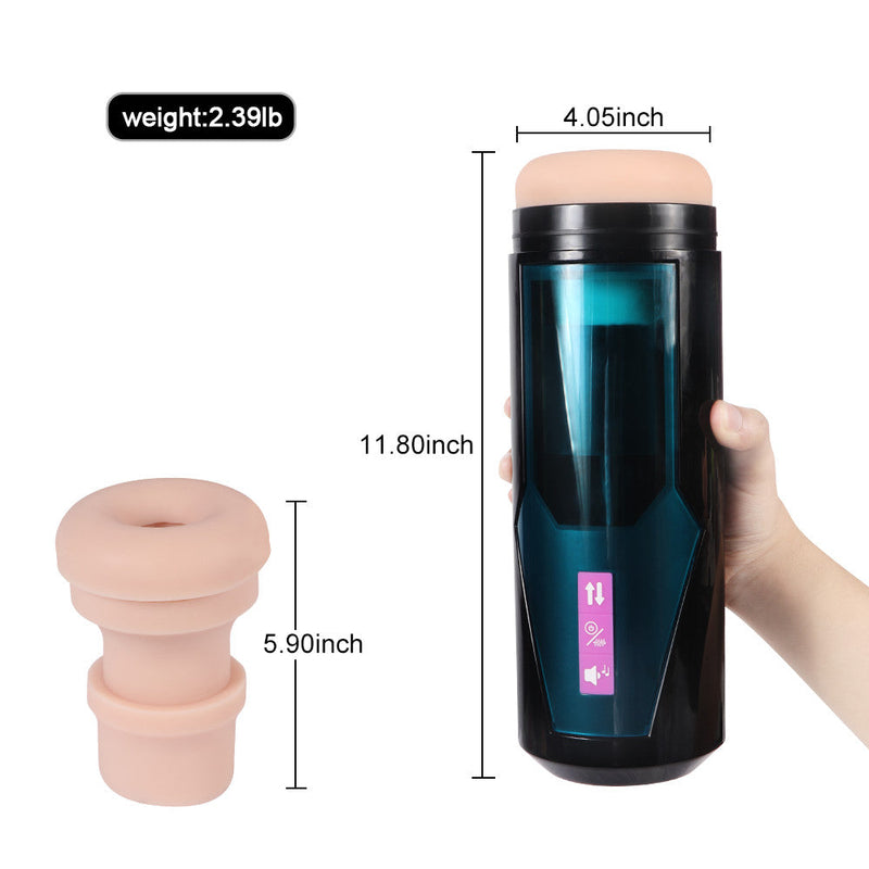 3D Texured 10 Thrusting Modes Automatic Masturbator - xbelo