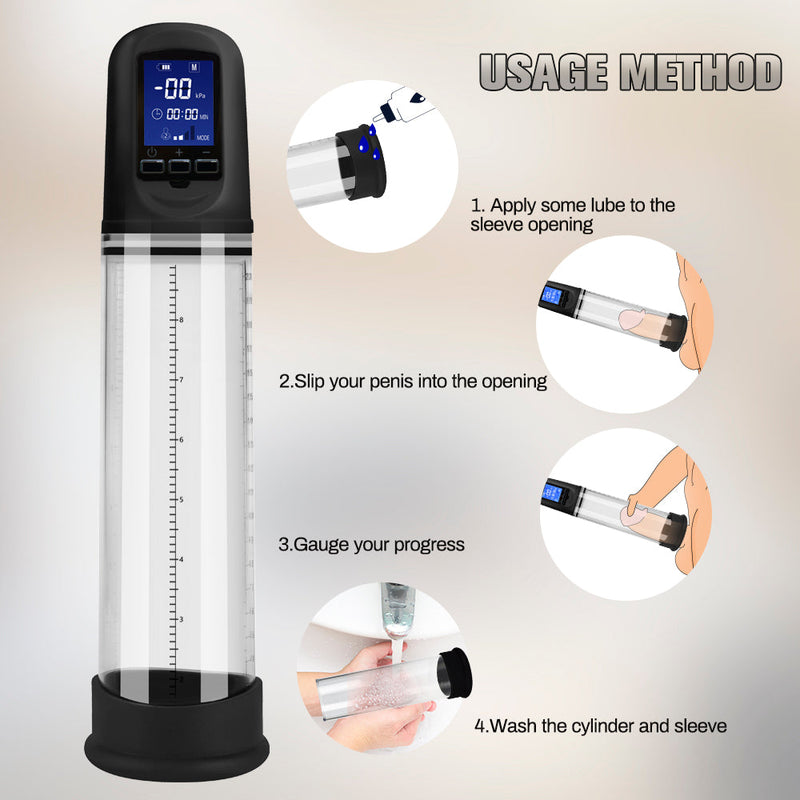 LCD Automatic Vacuum Penis Pump - xbelo