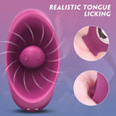 Rose Vibrator, 2 in 1 Licking & Vibrating Nipples Clitoral Stimulator - xbelo