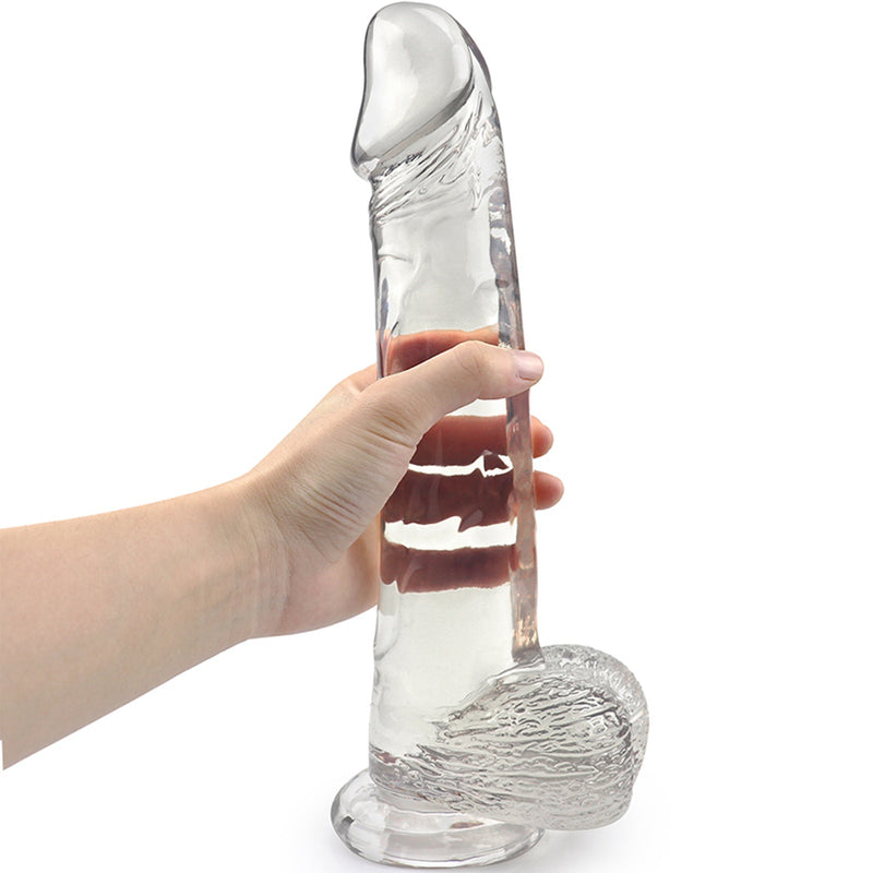 12 Inch Big Boy Dildo in Crystal Clear - xbelo