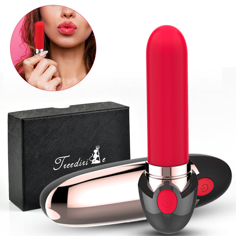 Lipstick Bullet Vibrator For Clit Stimulation With 10 Vibration Modes - xbelo