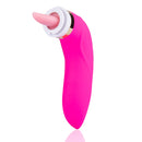Double Stimulation Clitoral Sucking Tongue Vibrator-Red - xbelo