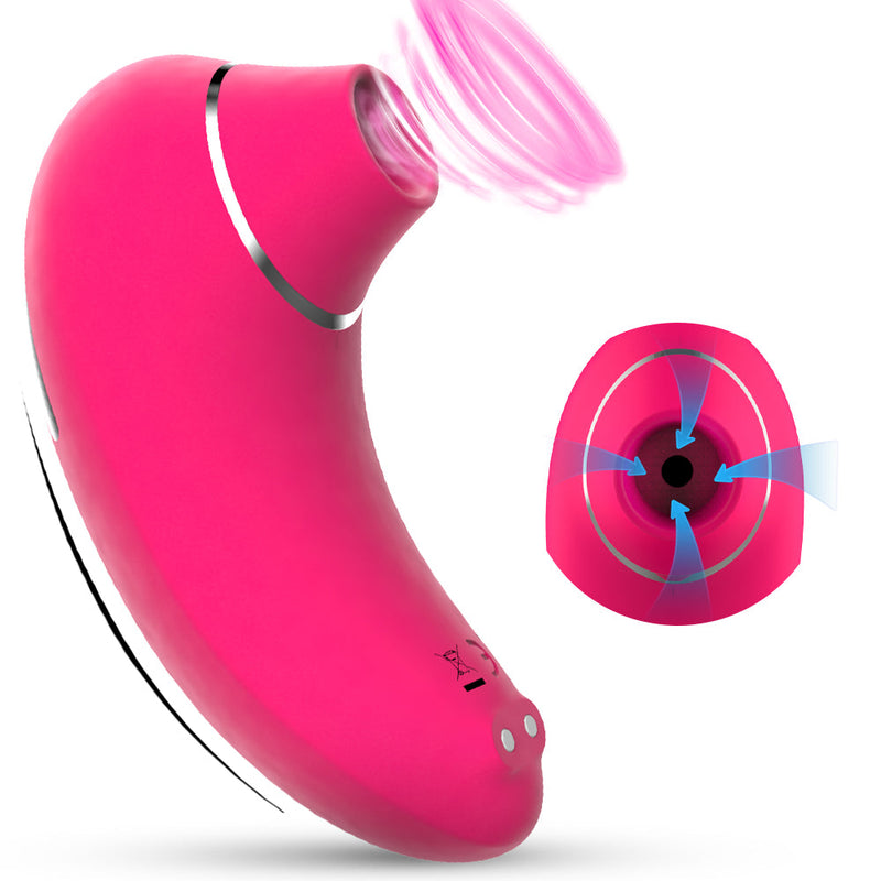 Mini Size Suction Vibrator with 9 Powerful Frequencies In Red - xbelo