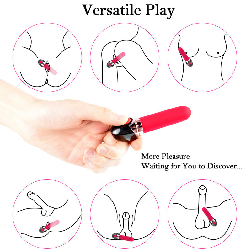 Lipstick Bullet Vibrator For Clit Stimulation With 10 Vibration Modes - xbelo