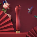 Medical Silicone Rose Toy With 10 Modes (red) - xbelo