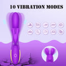 10 Speeds Triple G-spot Rabbit Anal Vibrator - xbelo