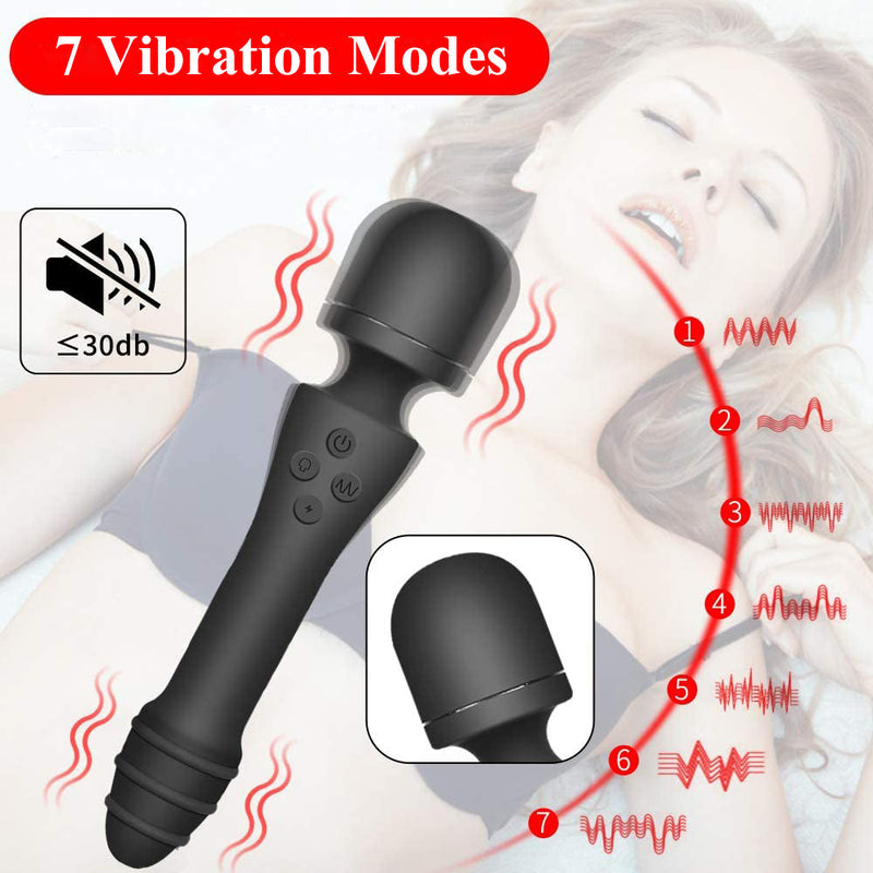 7 Modes 107.6 ° F Heating Clitoris Stimulation G-Spot Vibrator - xbelo