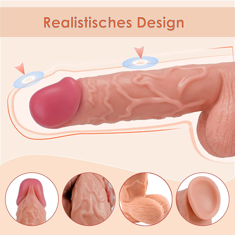 9.8 In Big Realistic Dildo with Strong Cuction Cup - xbelo