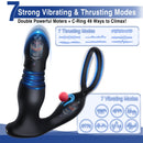 3 IN 1 Remote Control Prostate Massager Anal Vibrator - xbelo