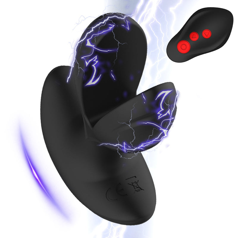 Monster Expansion Anal Plug with Electric Shock Pulse Vibrator - xbelo