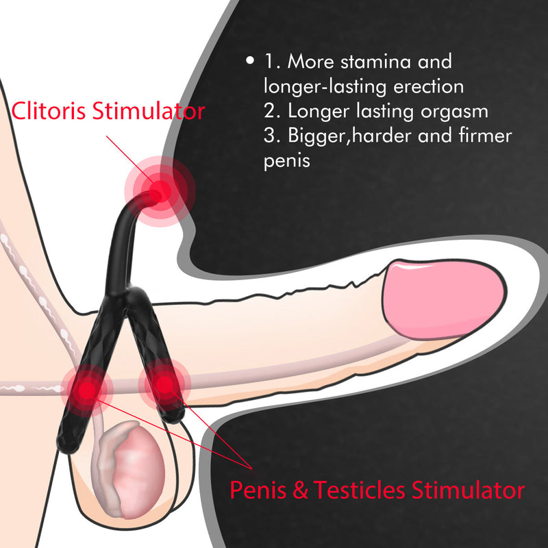 Tentacular Tickler Vibrating Dual Cock Ring - xbelo