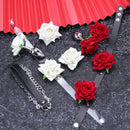 Rose Sex Toy Set With Butt Plug Nipple Clamp Collar - xbelo