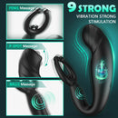 Hurricane No.1 Bead Massage P-spot 9 Vibrating Prostate Massager with Remote Control