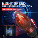 Xbelo 2 In 1 8 Thrusting 8 Vibration Cock Ring Anal Vibrator - xbelo