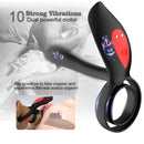 Dual Powerful Motor 10 Modes Dual Penis Rings - xbelo