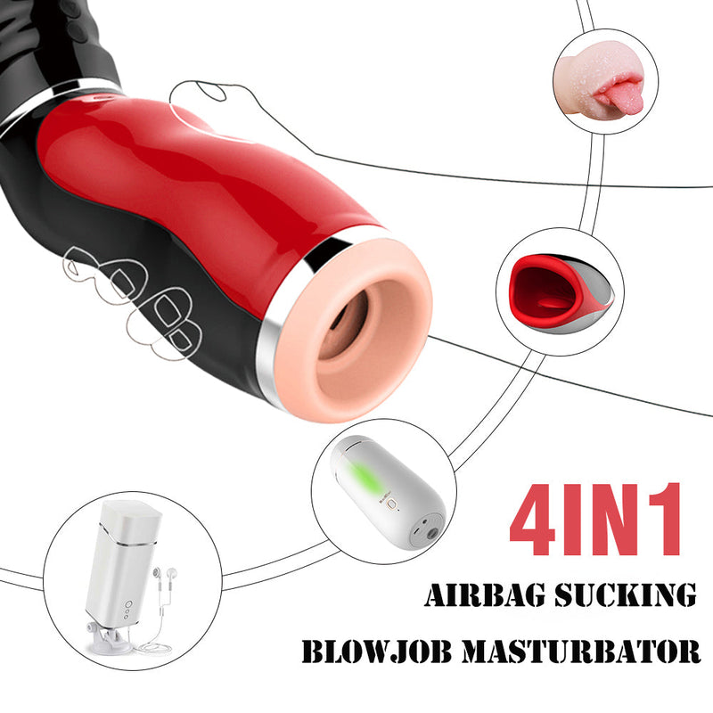 Airbag Sucking 10 Vibration Modes Blowjob Masturbator - xbelo