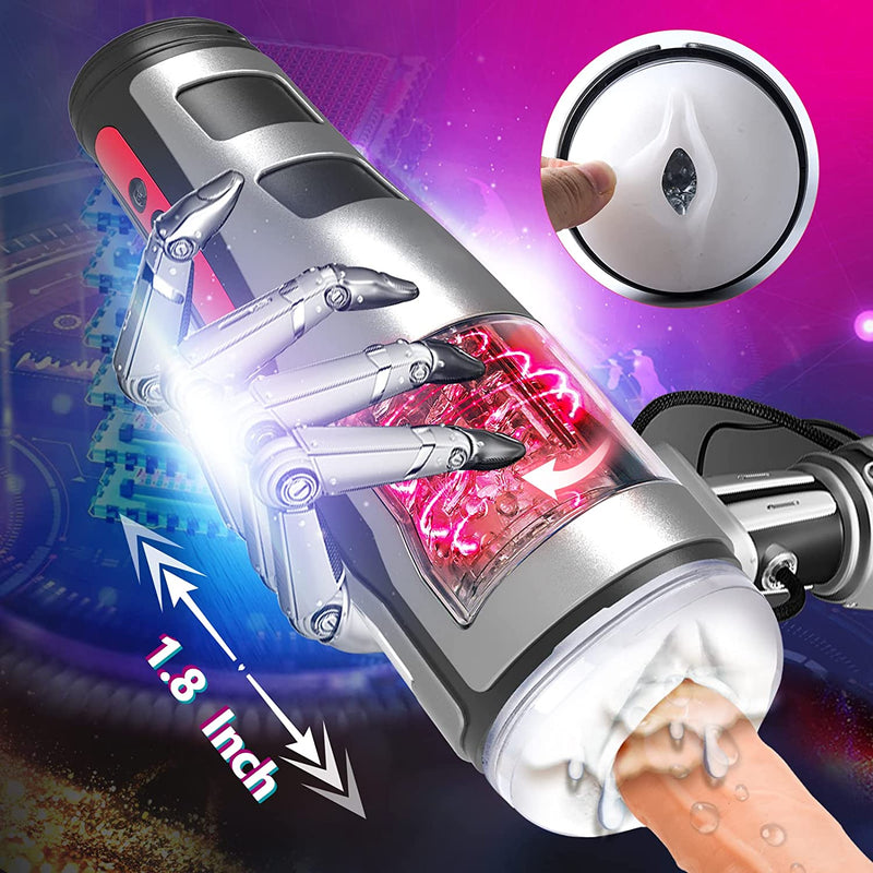 Automatic Masturbation Cup with Led Display Screen 10 Thrusts Rotations - xbelo