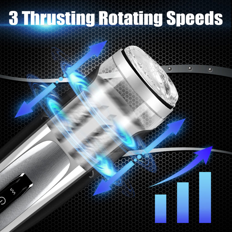 10 Powerful Thrusting&Rotating Modes Automatic Male Masturbator - xbelo