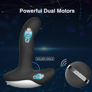 Dual Motors 3 Wiggle & 7 Vibration Modes Prostate Massager Anal Vibrator - xbelo