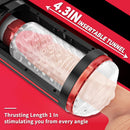 Electric Blowjob 360°Rotating Men masturbator with Suction Base - xbelo