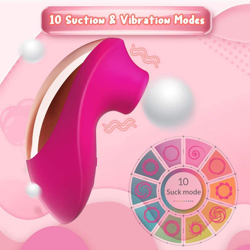 Portable Size 10 Powerful Vibration Mode Massager with Suction - xbelo