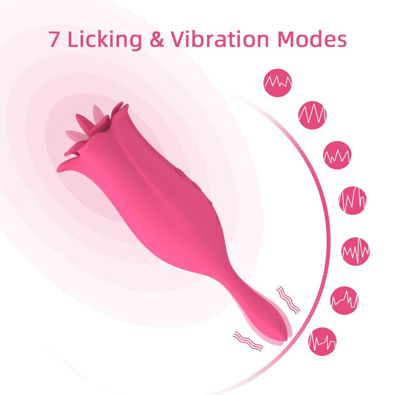 Lily Vibrator Tongue Licking Vibrator - xbelo