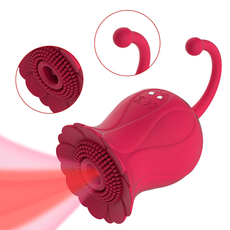 Rose Sucking Vibrator - xbelo