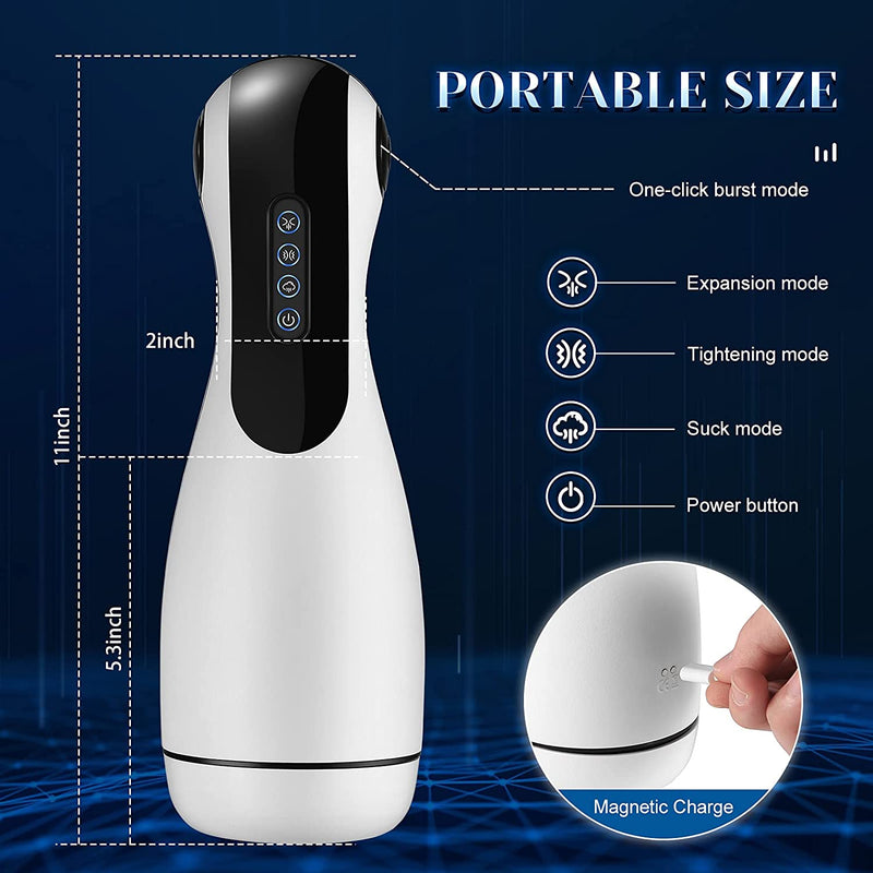 Silicon Strocker Vibration Machine with 3 Sucking Modes&10 Frequency - xbelo