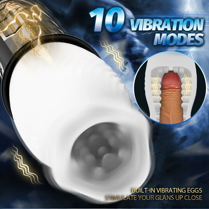 Hayden 5-Frequncy Rotation 10 Speeds Vibration Oral Sex Masturbation Cup - xbelo