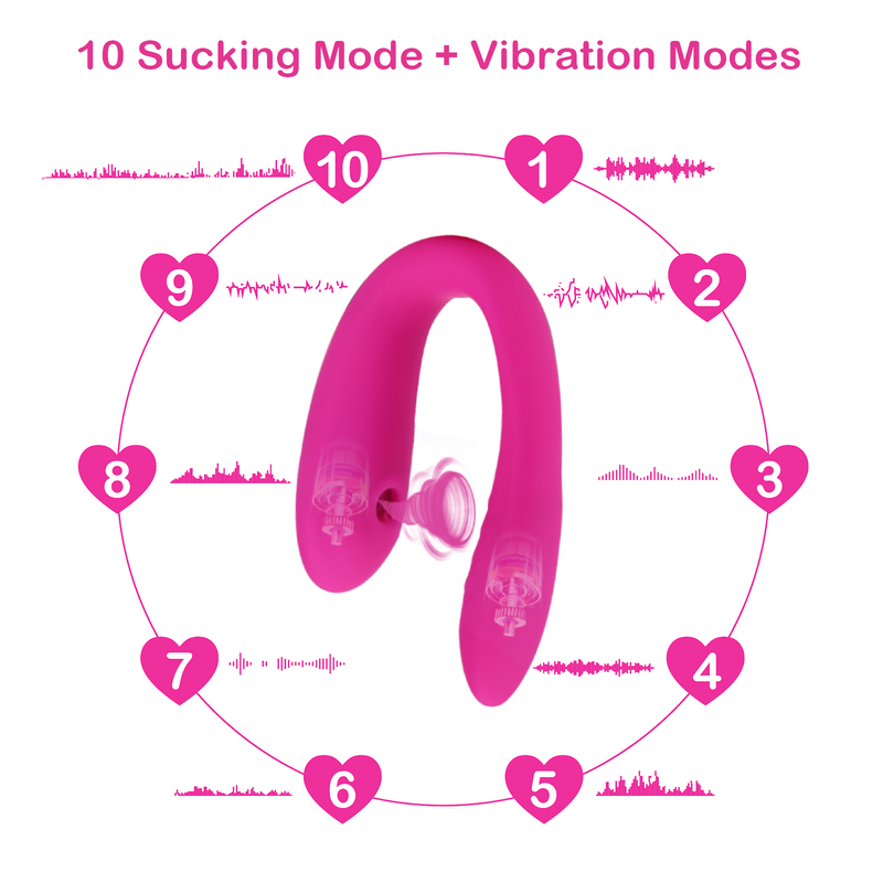 10 Powerful Vibration Rechargeable Clitoral Sucking Vibrator - xbelo