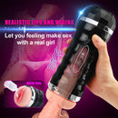2 IN 1 Auto Dual Head Vibration Oral Masturbator - xbelo