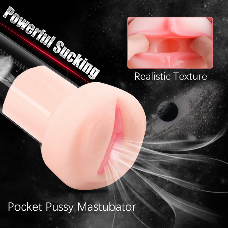 S-HANDE Vibration 9 Mode Suction Penis Pump- Nude - xbelo