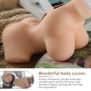 Portable Male Masturbator Plump Butt with Vagina and Anal 5.38lb - Kitty - xbelo