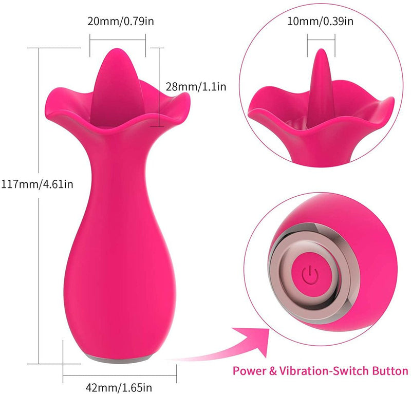 Rose Licking Vibrator - xbelo