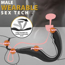 REYER Wearable Prostate Massager 10 Quiet Vibrations Dual Cock Ring - xbelo