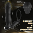 Volcano 8-band Telescopic Vibration Remote Control Prostate Massager