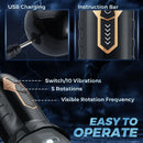Hayden 5-Frequncy Rotation 10 Speeds Vibration Oral Sex Masturbation Cup - xbelo