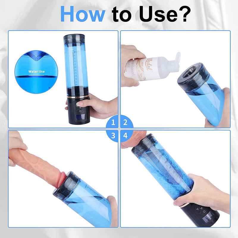 4 in 1 Automatic Water Masturbator Cup Penis Vacuum Pump - xbelo