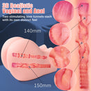 3D Realistic Male Ass Masturbator with Virgin Vagina & Anal Stroker - xbelo